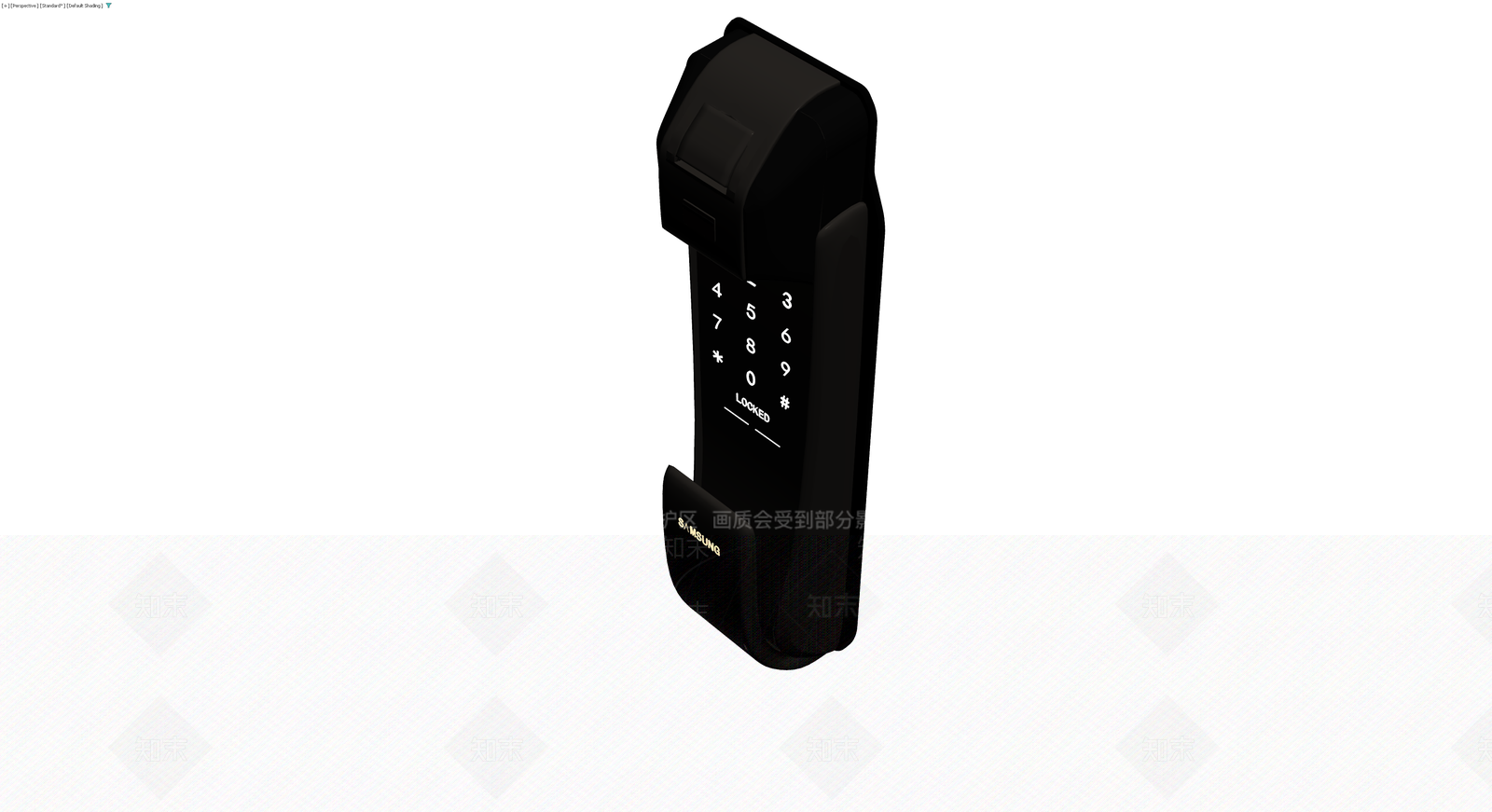 三星指纹密码锁3D模型下载【ID:1230340733】