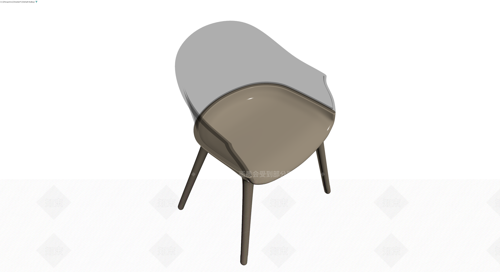 现代风格半透明餐椅3D模型下载【ID:1230773359】