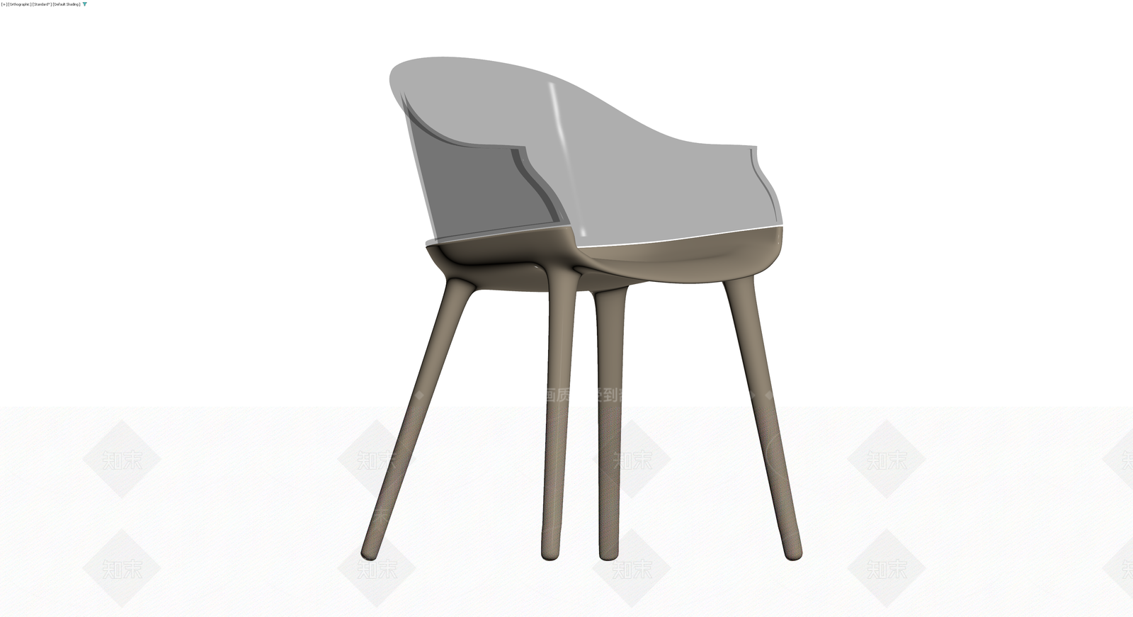 现代风格半透明餐椅3D模型下载【ID:1230773359】