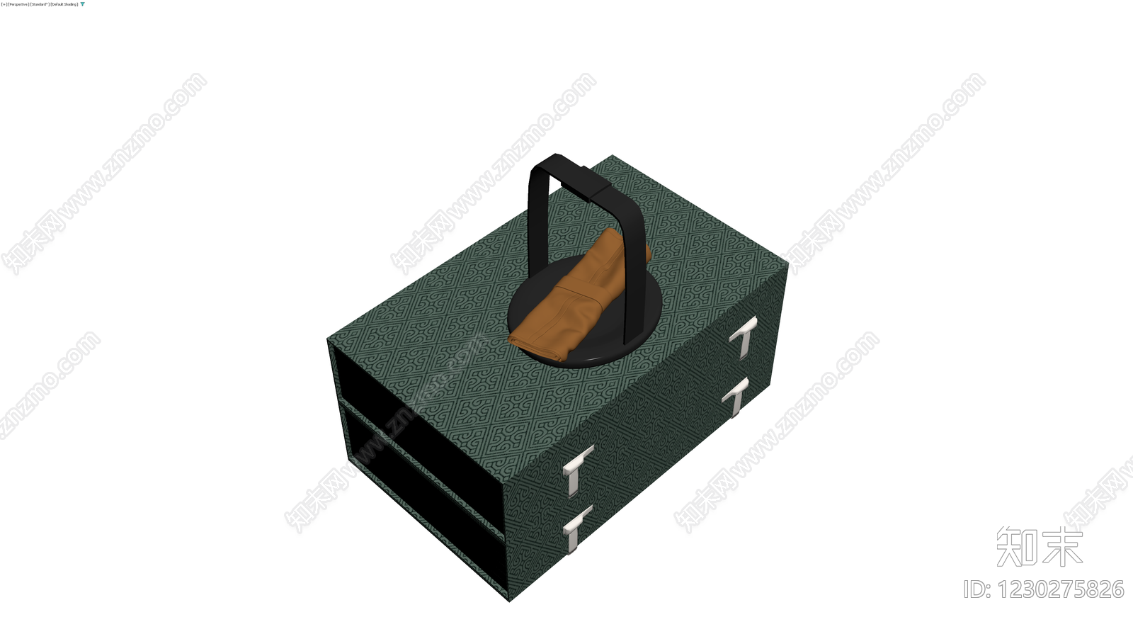 中式复古手提收纳箱3D模型下载【ID:1230275826】