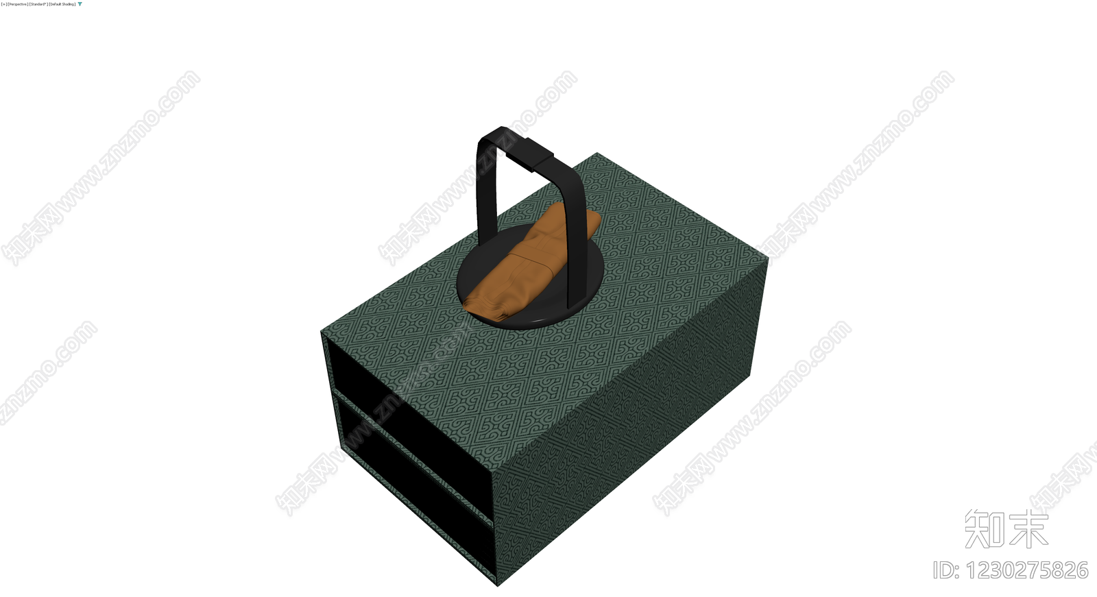 中式复古手提收纳箱3D模型下载【ID:1230275826】