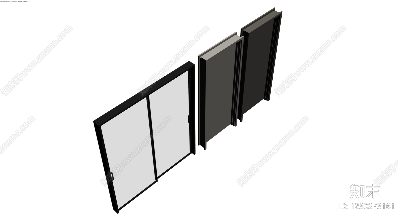 现代风格成品门组合3D模型下载【ID:1230273161】