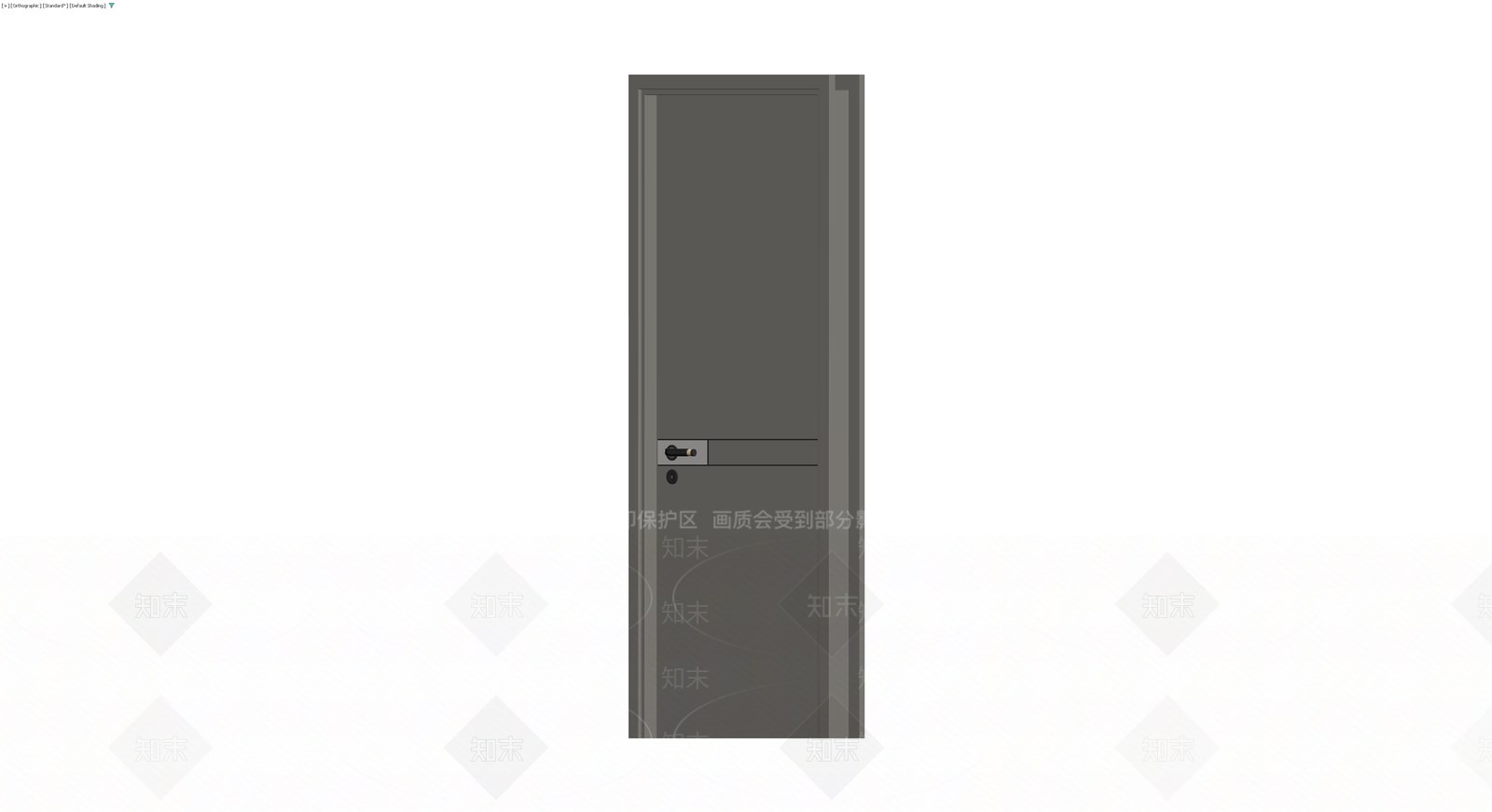现代简约风格成品门3D模型下载【ID:1229960326】