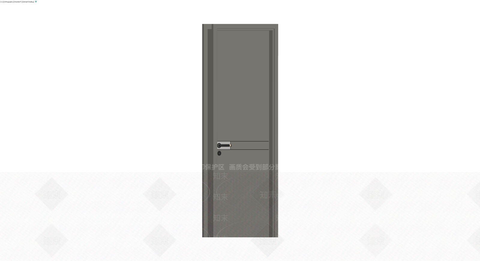 现代简约风格成品门3D模型下载【ID:1229960326】