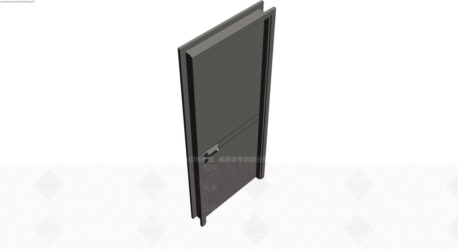 现代简约风格成品门3D模型下载【ID:1229960326】