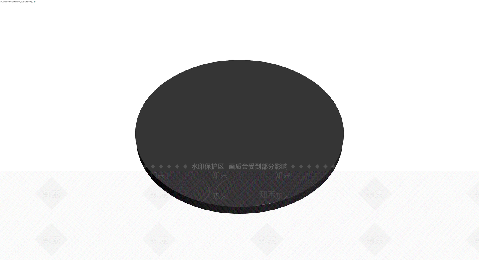 深灰色圆柱形矮凳3D模型下载【ID:1229888006】