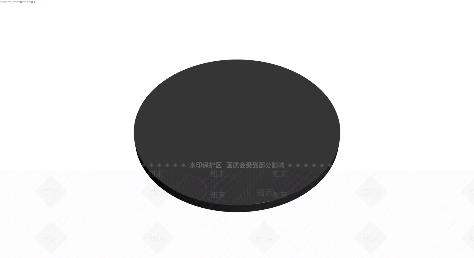 深灰色圆柱形矮凳3D模型下载【ID:1229888006】