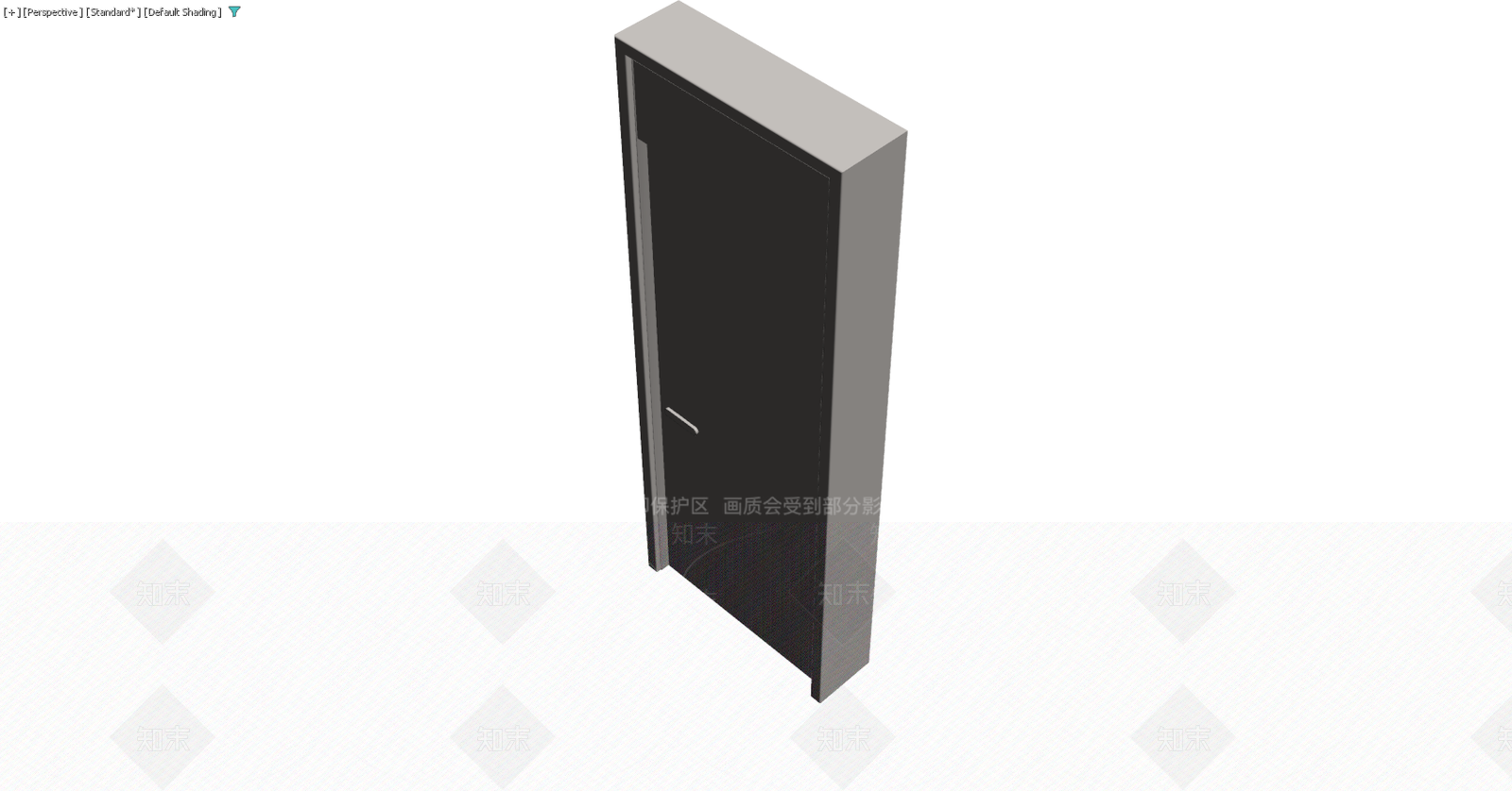 灰色成品门体模型3D模型下载【ID:1229576607】