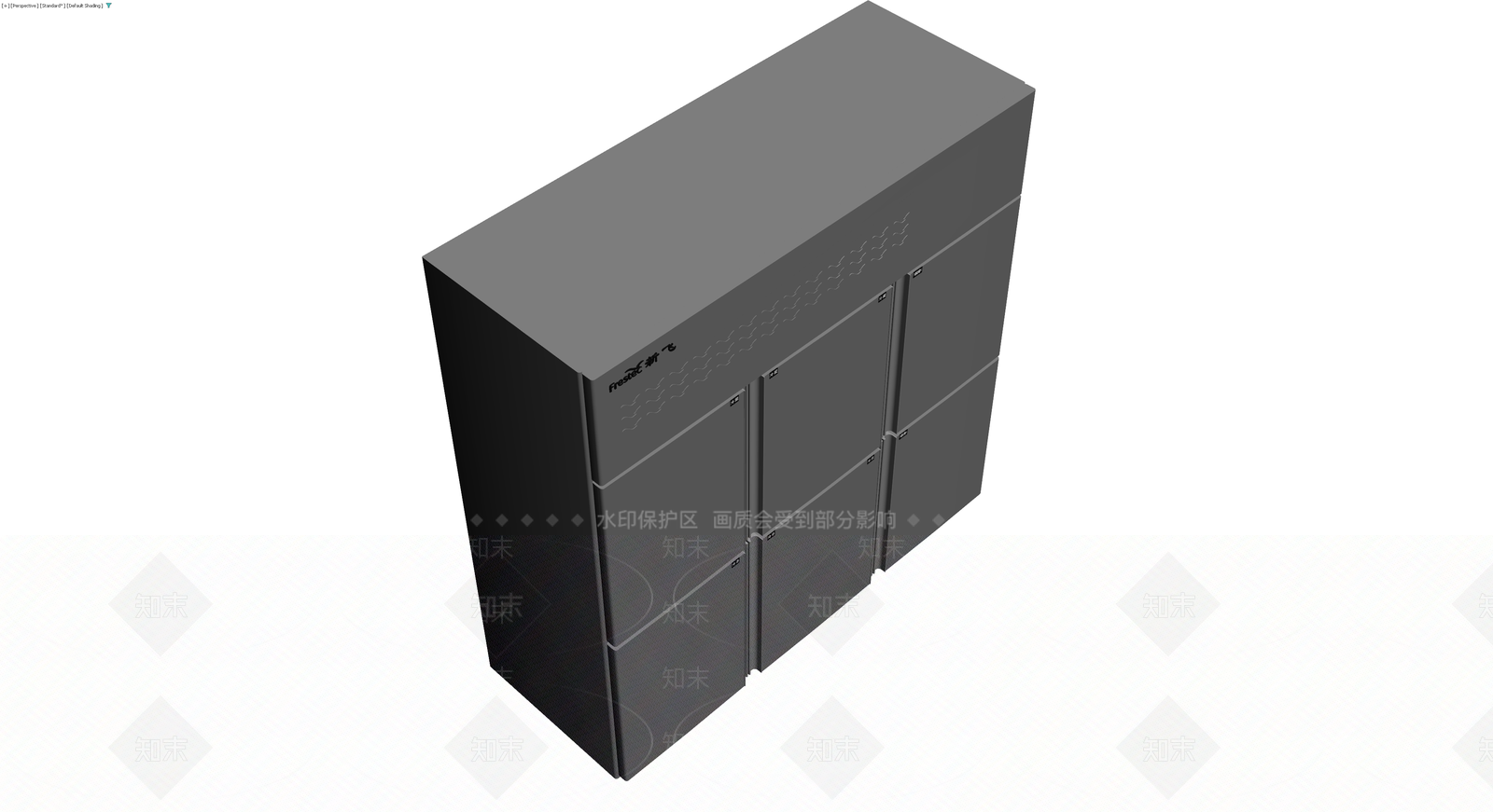 商用四门冷藏展示柜3D模型下载【ID:1230178409】
