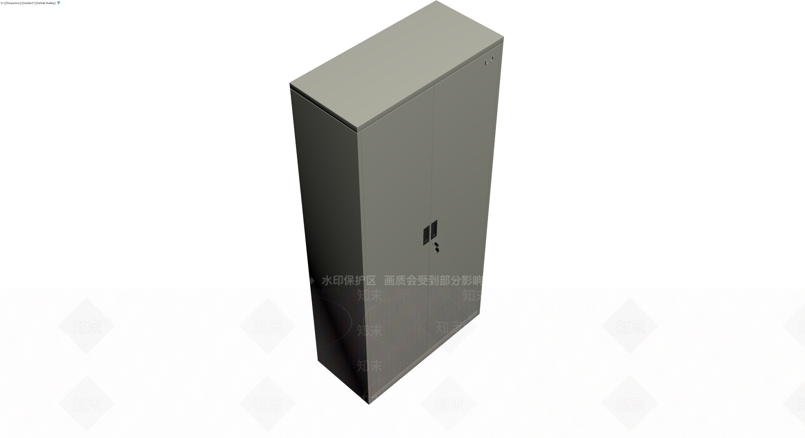 双门金属储物柜3D模型下载【ID:1230115802】