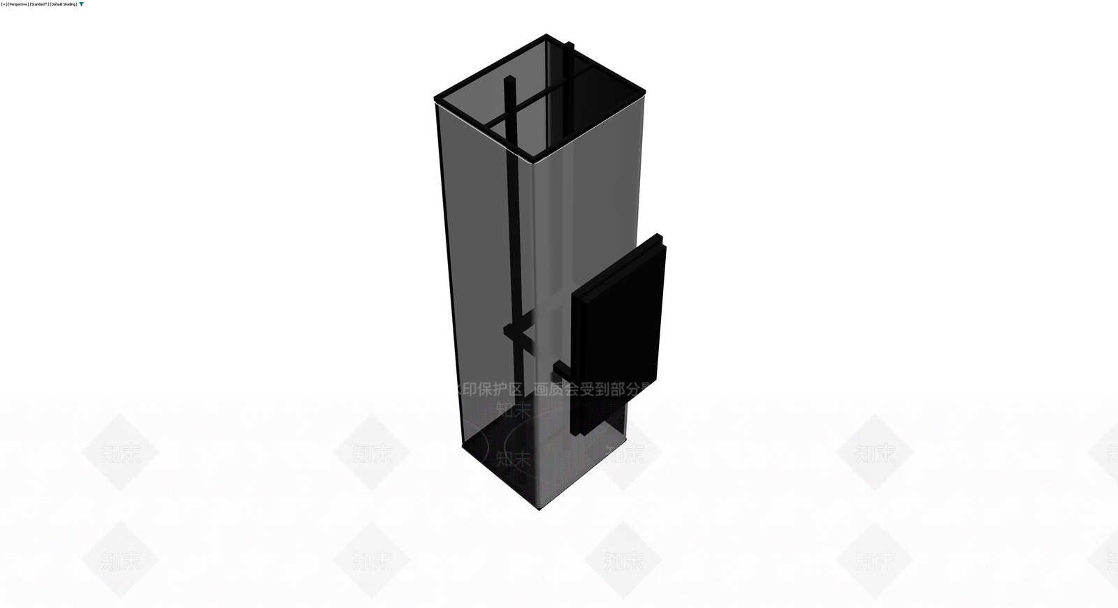 黑色金属框架置物架3D模型下载【ID:1230721003】