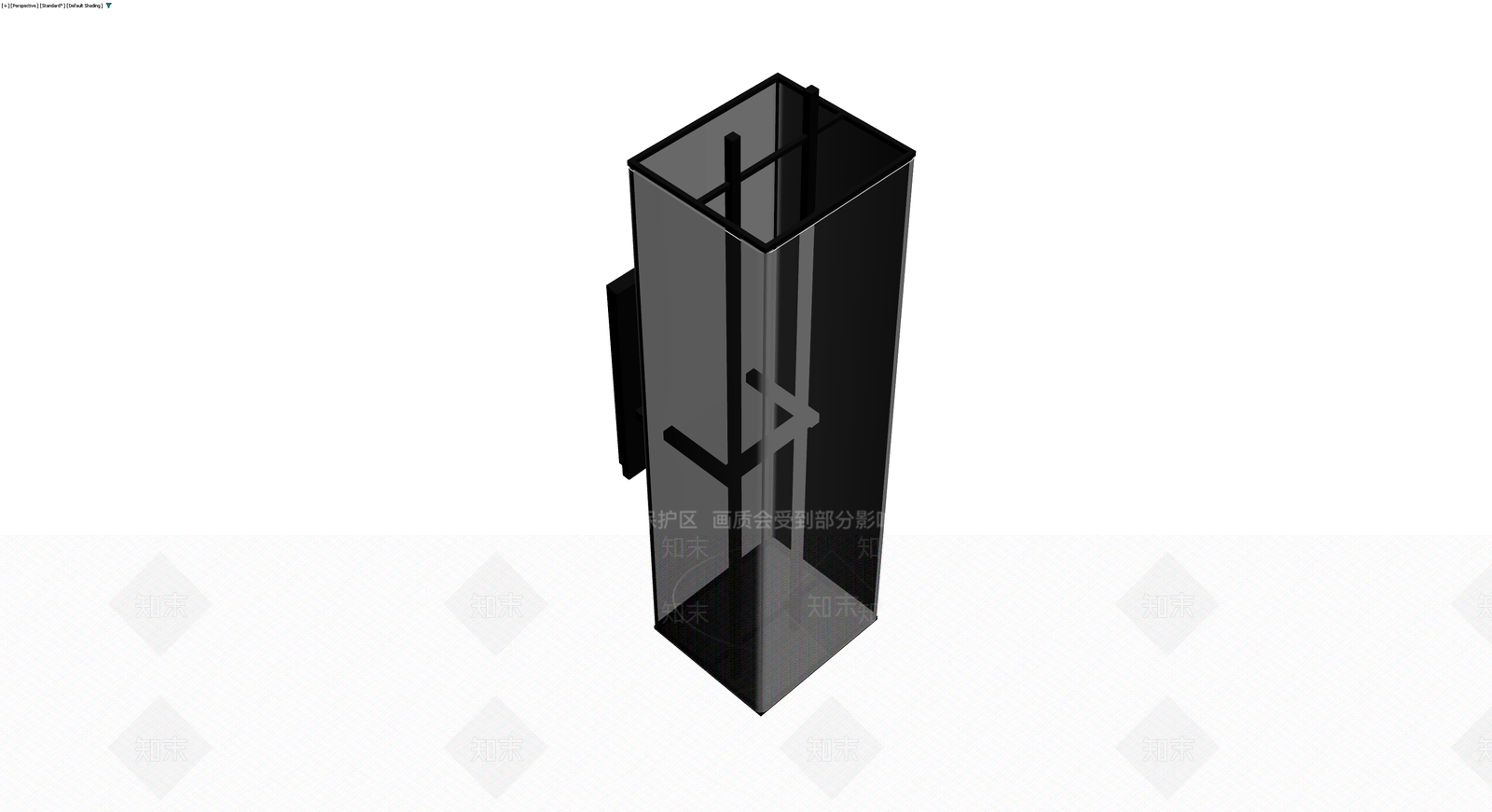 黑色金属框架置物架3D模型下载【ID:1230721003】