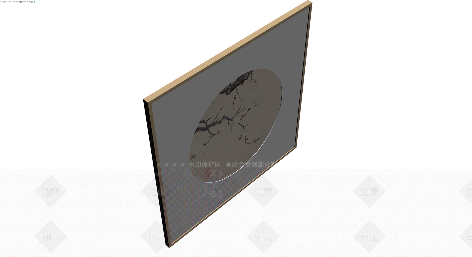 梅花装饰挂画模型3D模型下载【ID:1229650560】