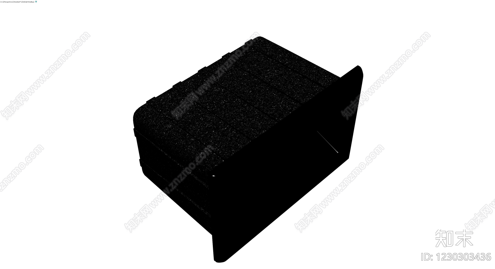 黑色纹理收纳箱3D模型下载【ID:1230303436】