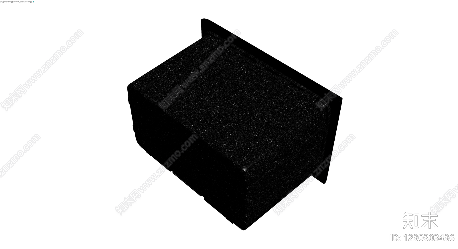 黑色纹理收纳箱3D模型下载【ID:1230303436】