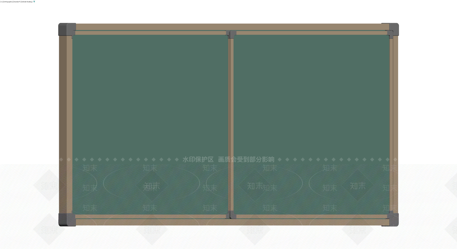 双扇推拉黑板3D模型下载【ID:1230582175】