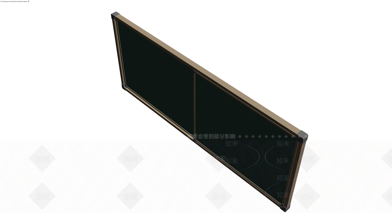双扇推拉黑板3D模型下载【ID:1230582175】