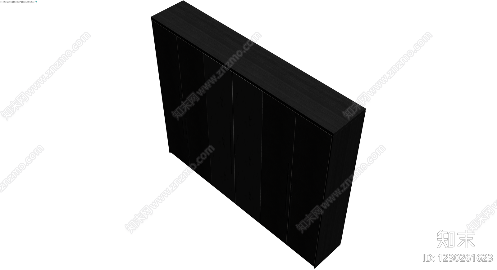 黑白拼色大理石纹理衣柜3D模型下载【ID:1230261623】