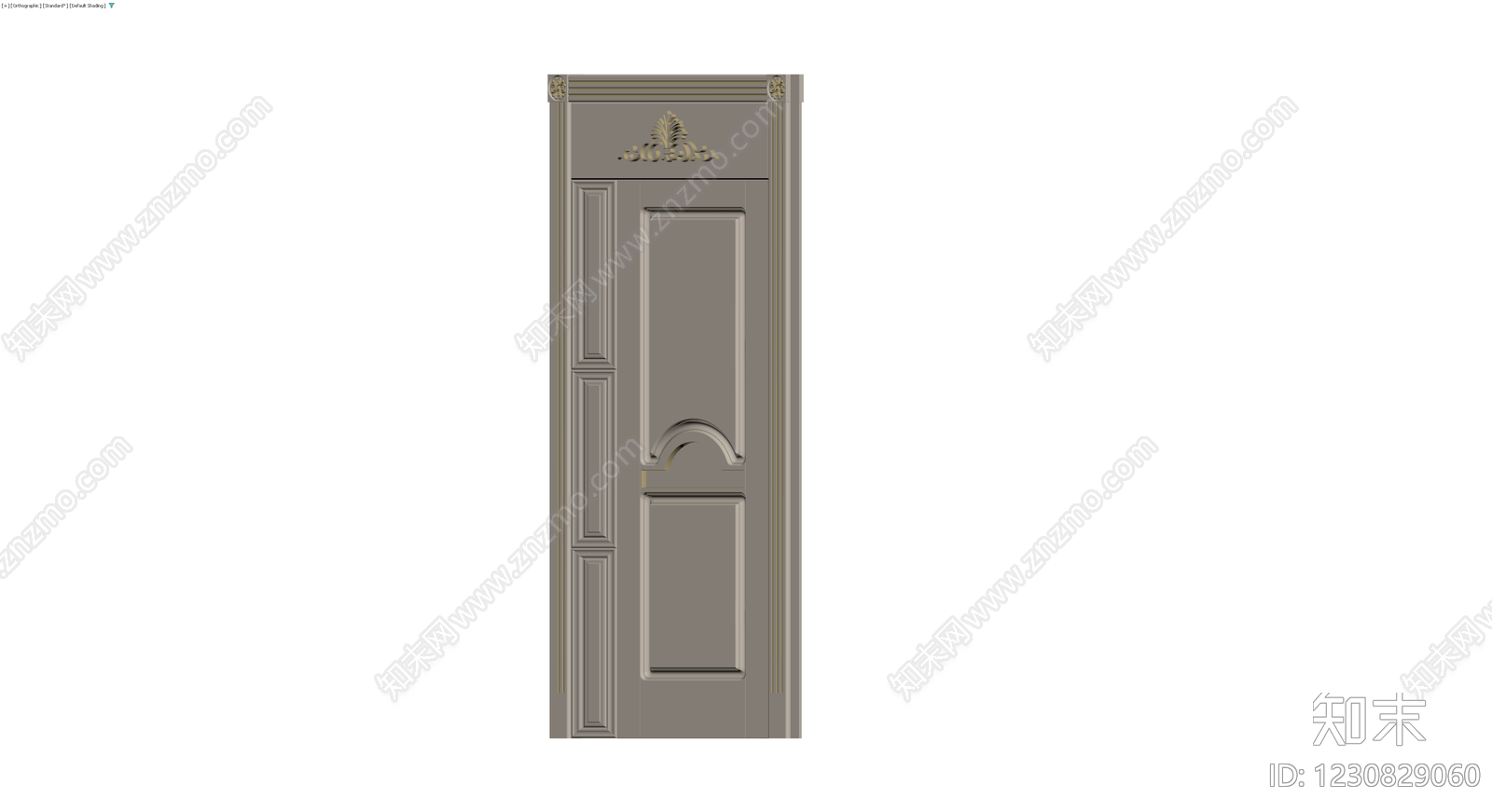 欧式雕花装饰门3D模型下载【ID:1230829060】