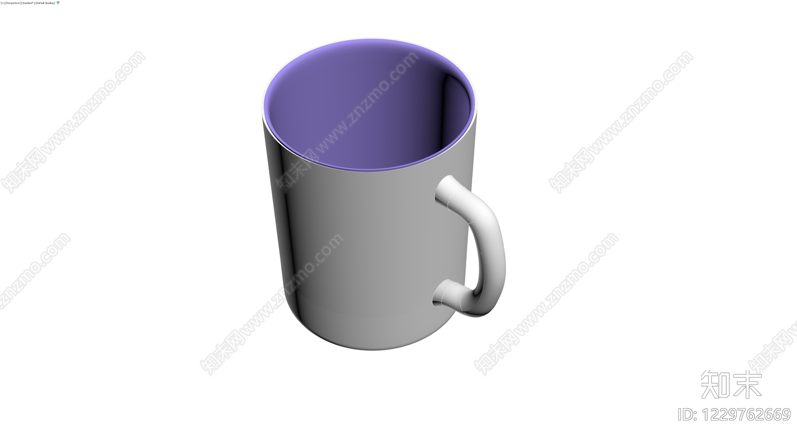 紫内白外马克杯3D模型下载【ID:1229762669】