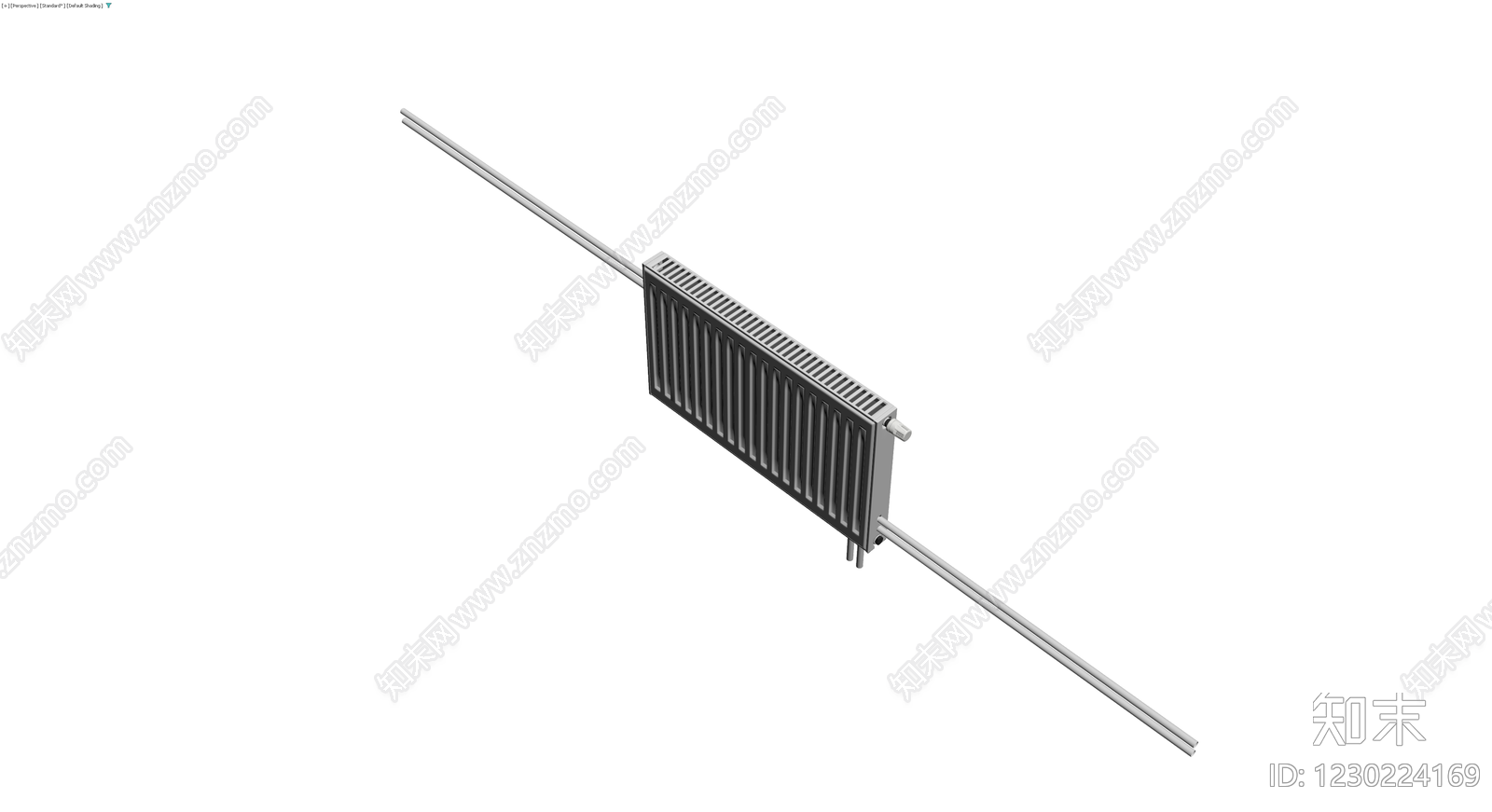 双管板式散热器组件3D模型下载【ID:1230224169】