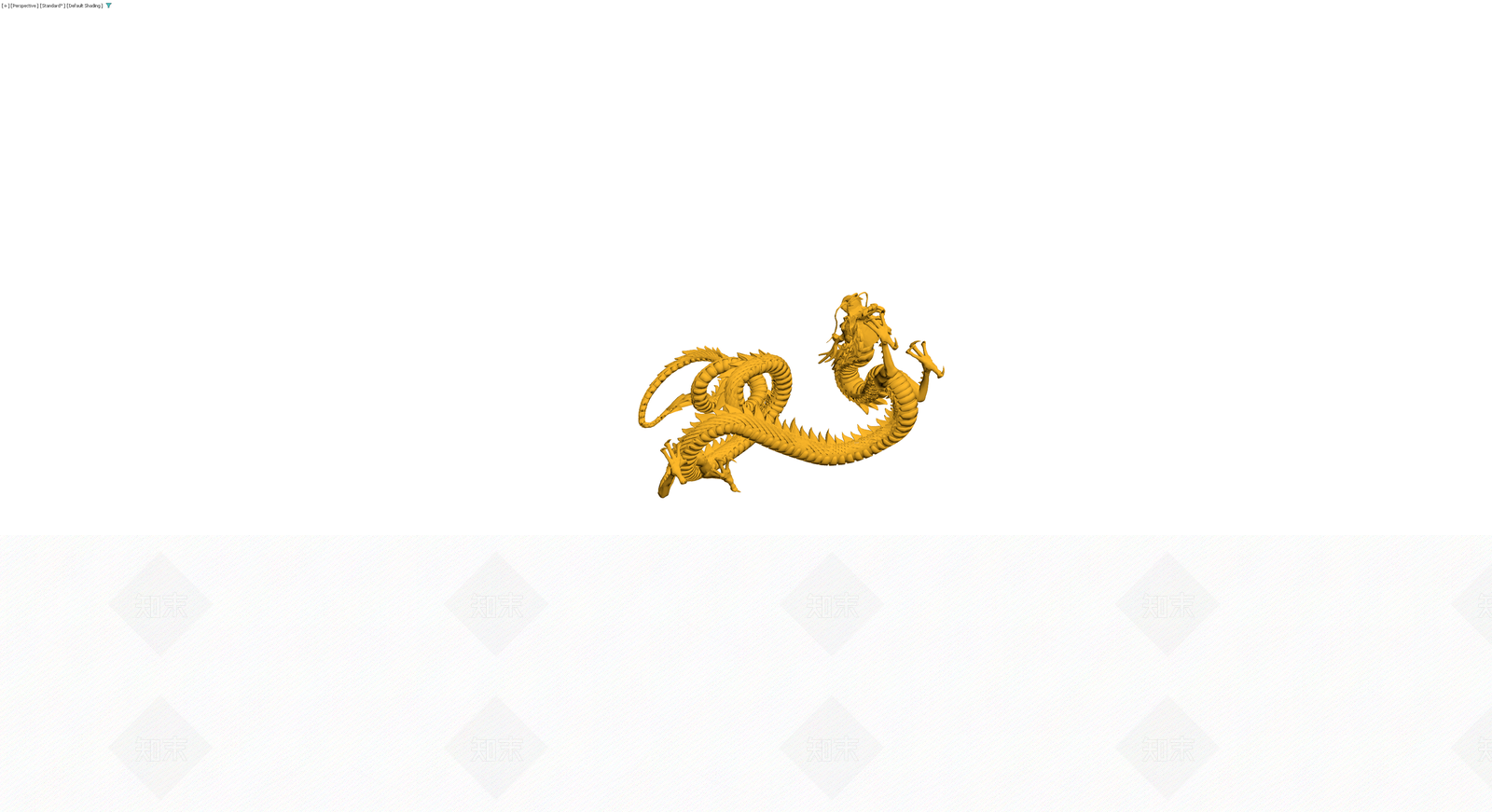 中国龙雕塑3D模型下载【ID:1229676116】
