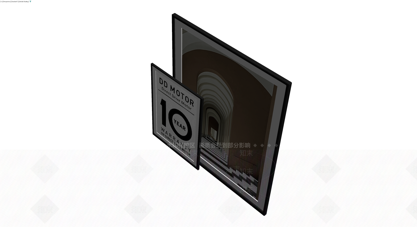 装饰画与保修卡组合3D模型下载【ID:1230399677】