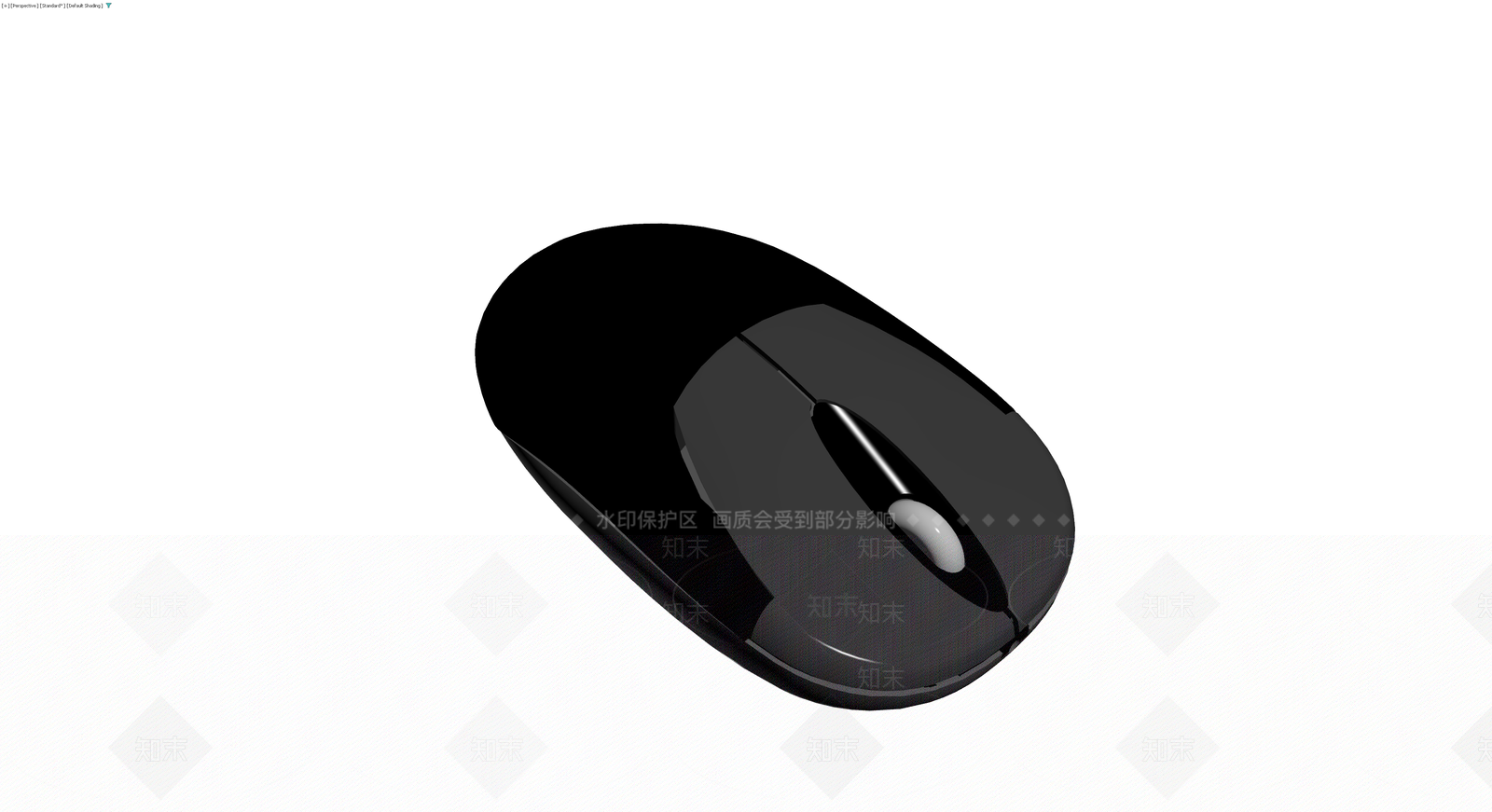 黑色无线鼠标模型3D模型下载【ID:1230096168】