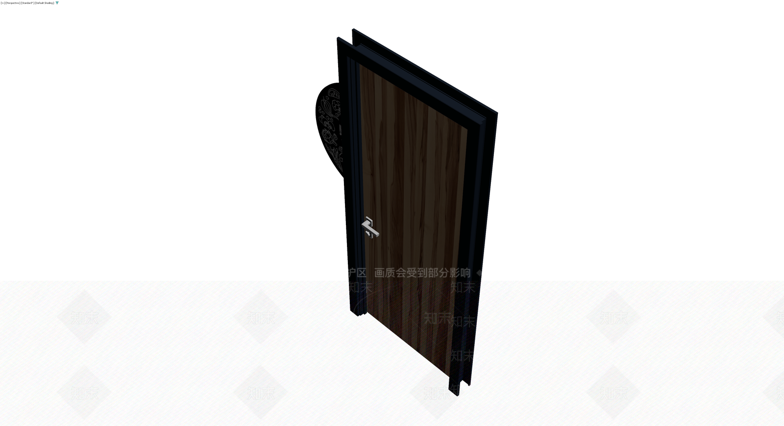 带标识的木纹门3D模型下载【ID:1230086986】