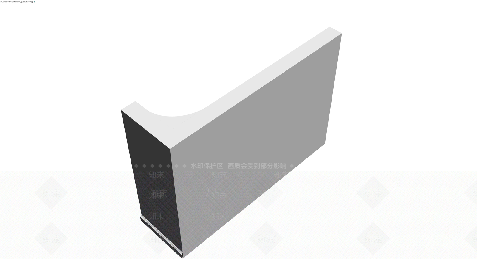 弧形装饰隔断墙3D模型下载【ID:1230410424】