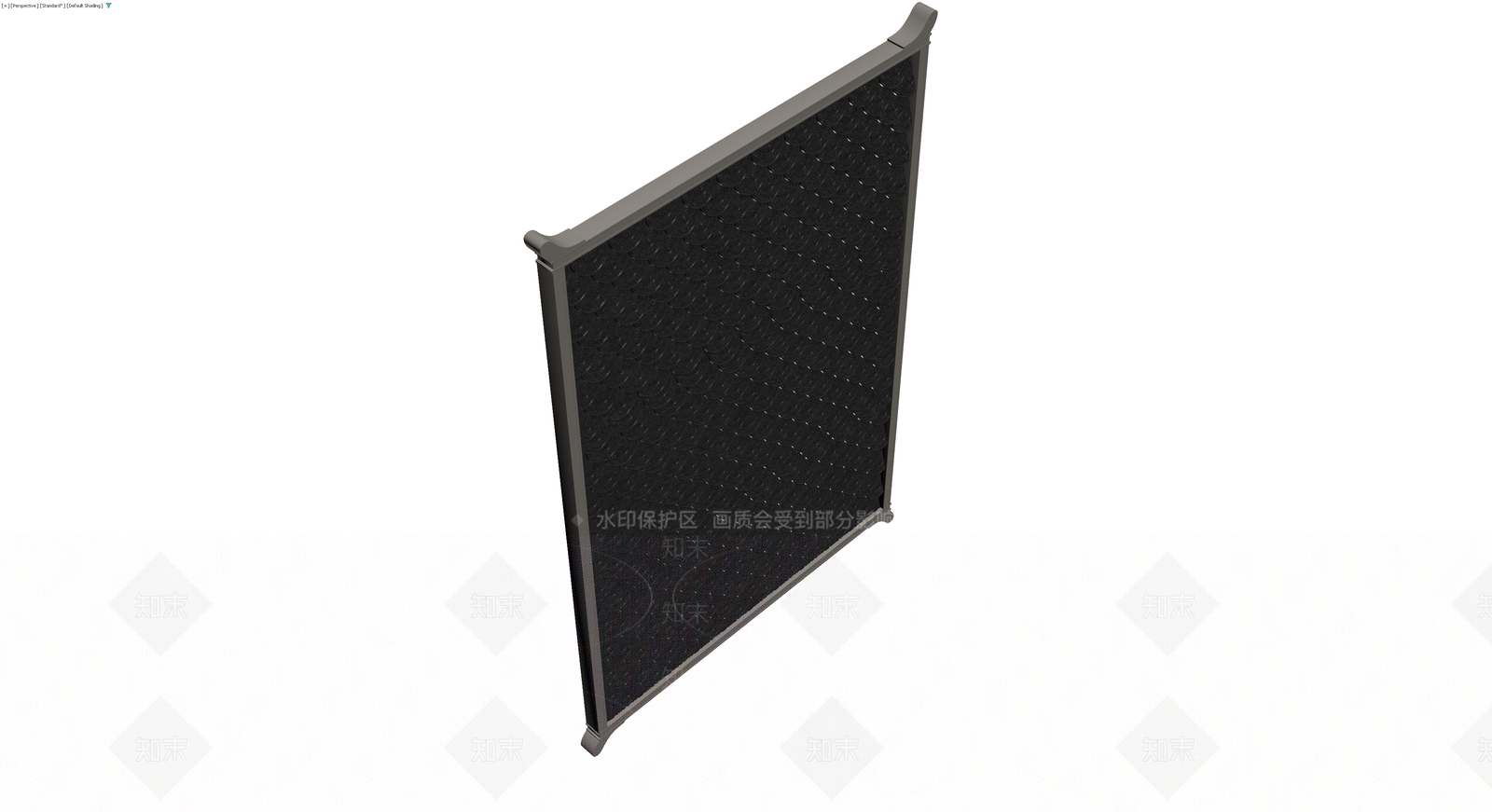 中式屏风隔断模型3D模型下载【ID:1229604876】
