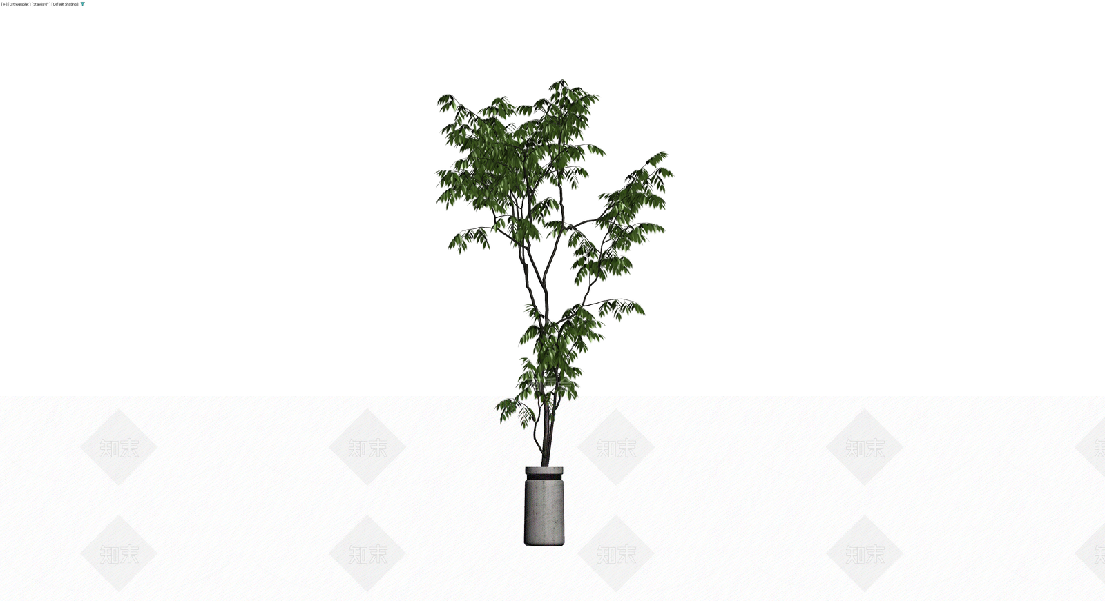 盆栽绿植带盆3D模型下载【ID:1230133922】