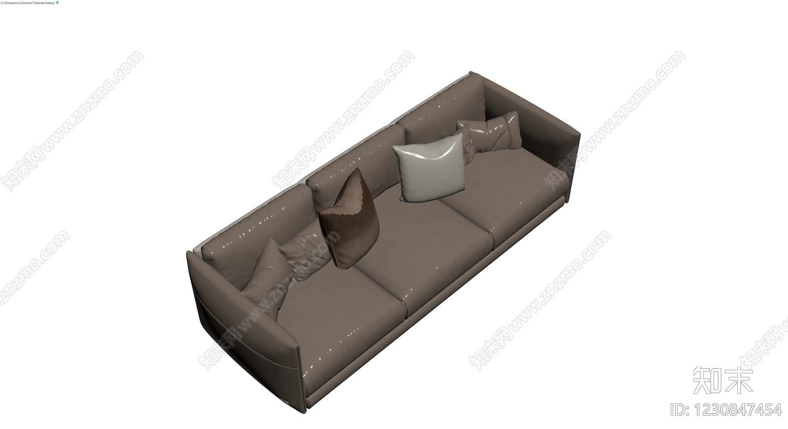 现代风格三人位沙发模型3D模型下载【ID:1230847454】