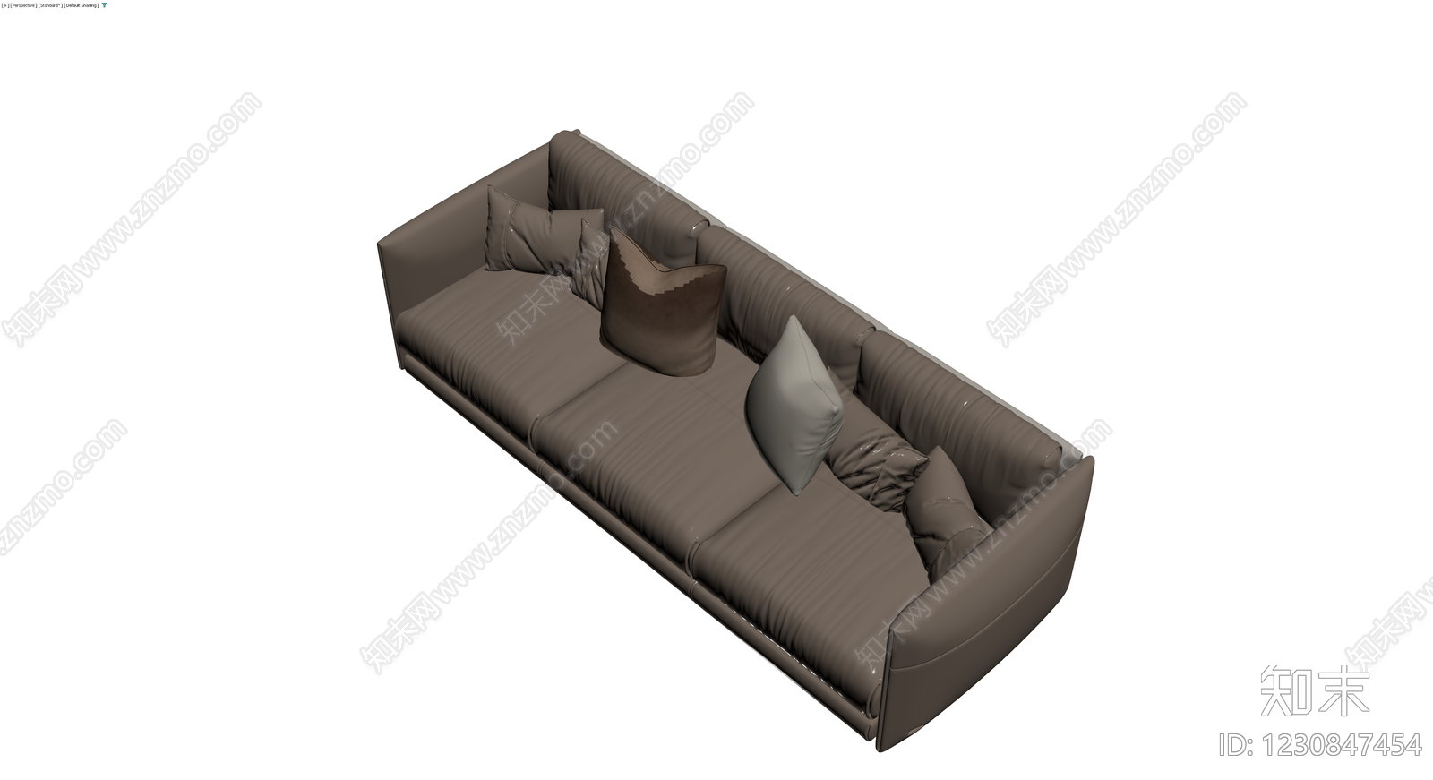 现代风格三人位沙发模型3D模型下载【ID:1230847454】