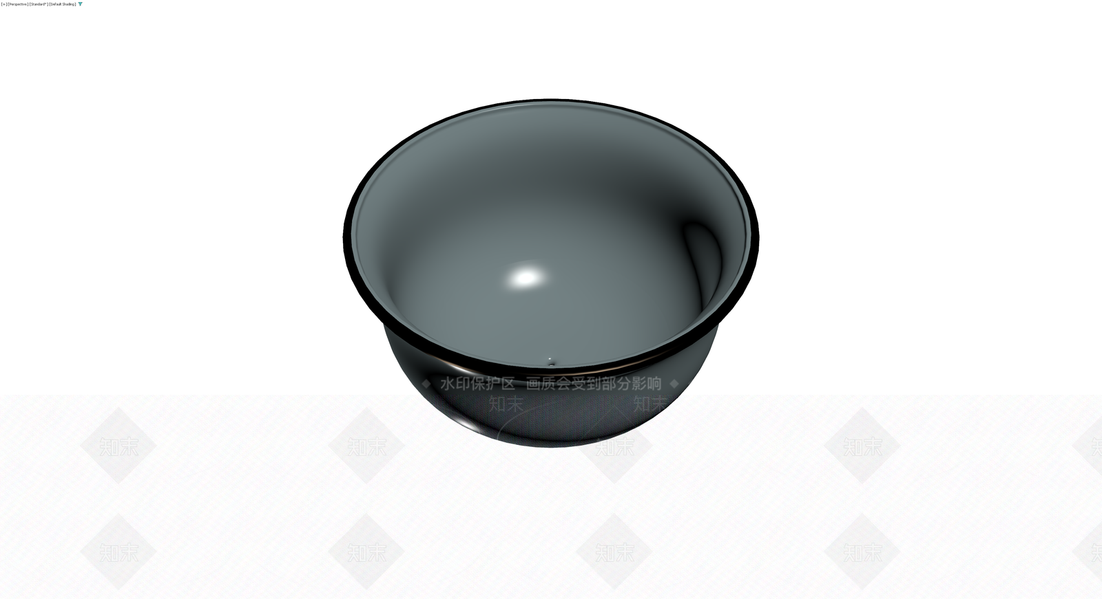 深灰色造型碗具3D模型下载【ID:1229854634】