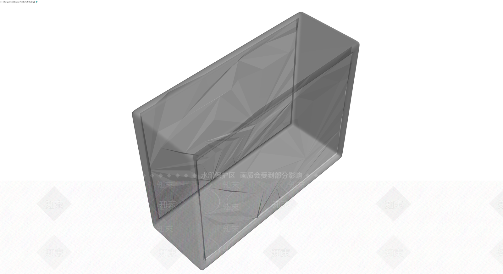 灰色多面体装饰方块3D模型下载【ID:1230117663】