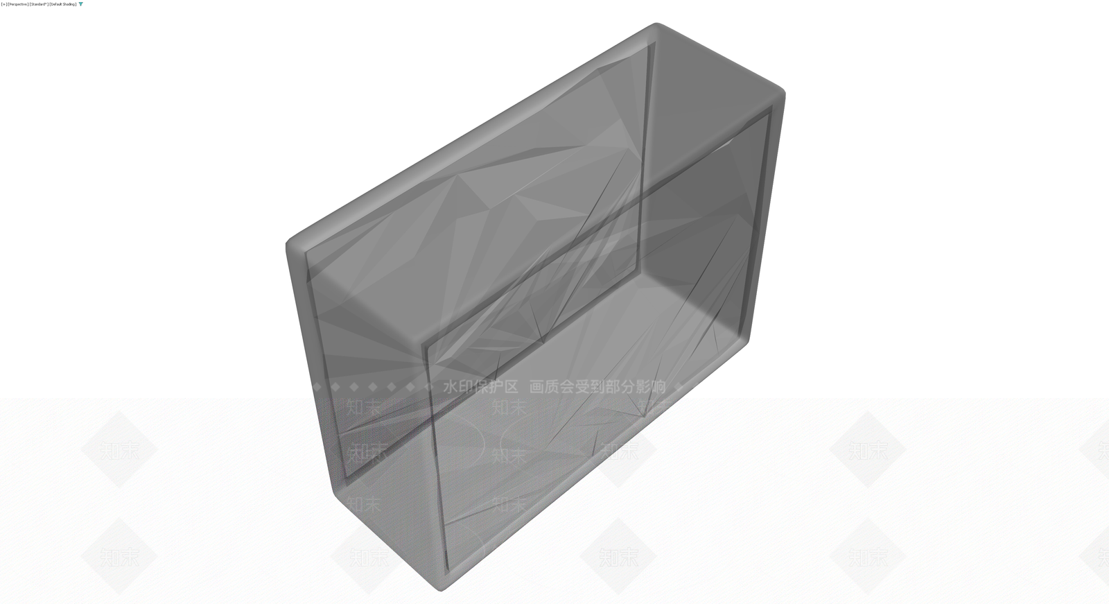 灰色多面体装饰方块3D模型下载【ID:1230117663】