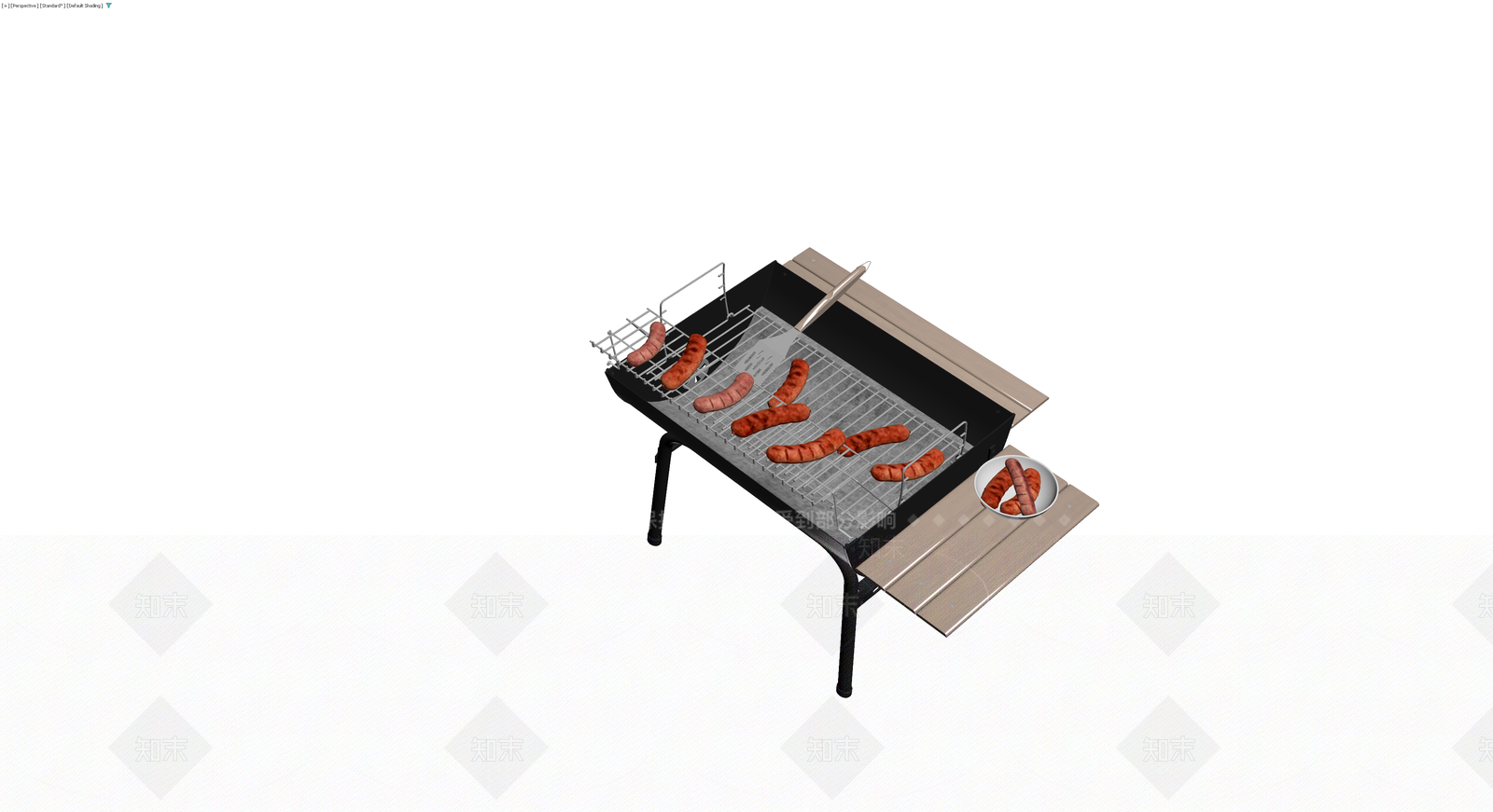 带配件烧烤炉模型3D模型下载【ID:1229624110】