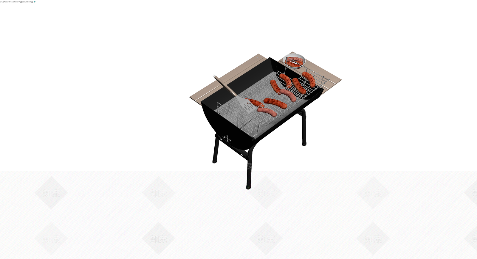 带配件烧烤炉模型3D模型下载【ID:1229624110】