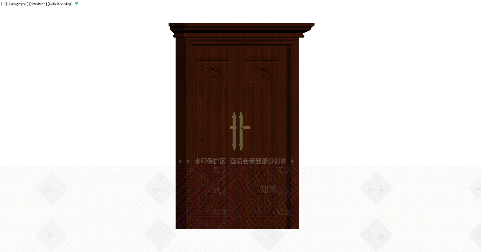 深色双开雕花木门3D模型下载【ID:1229581911】