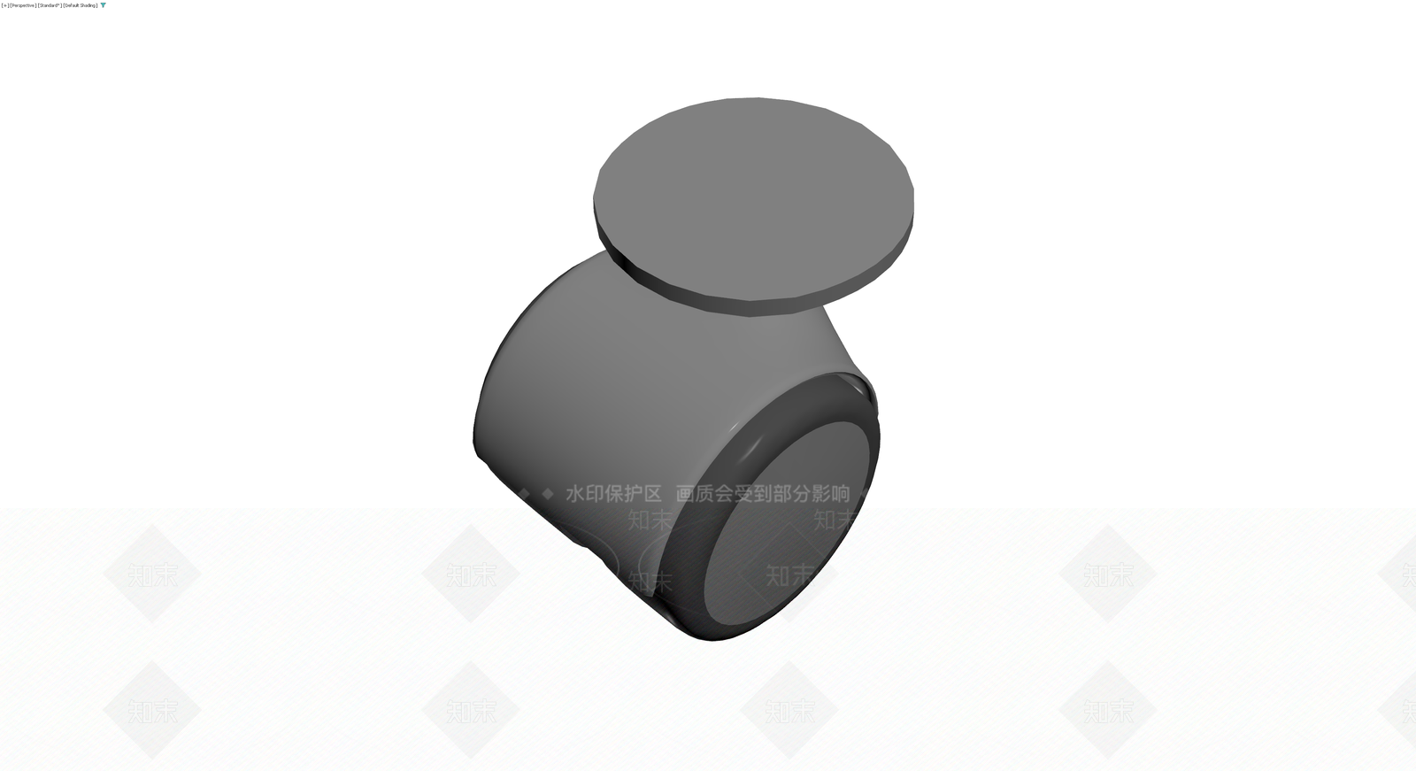 灰色球型止回阀3D模型下载【ID:1229898345】