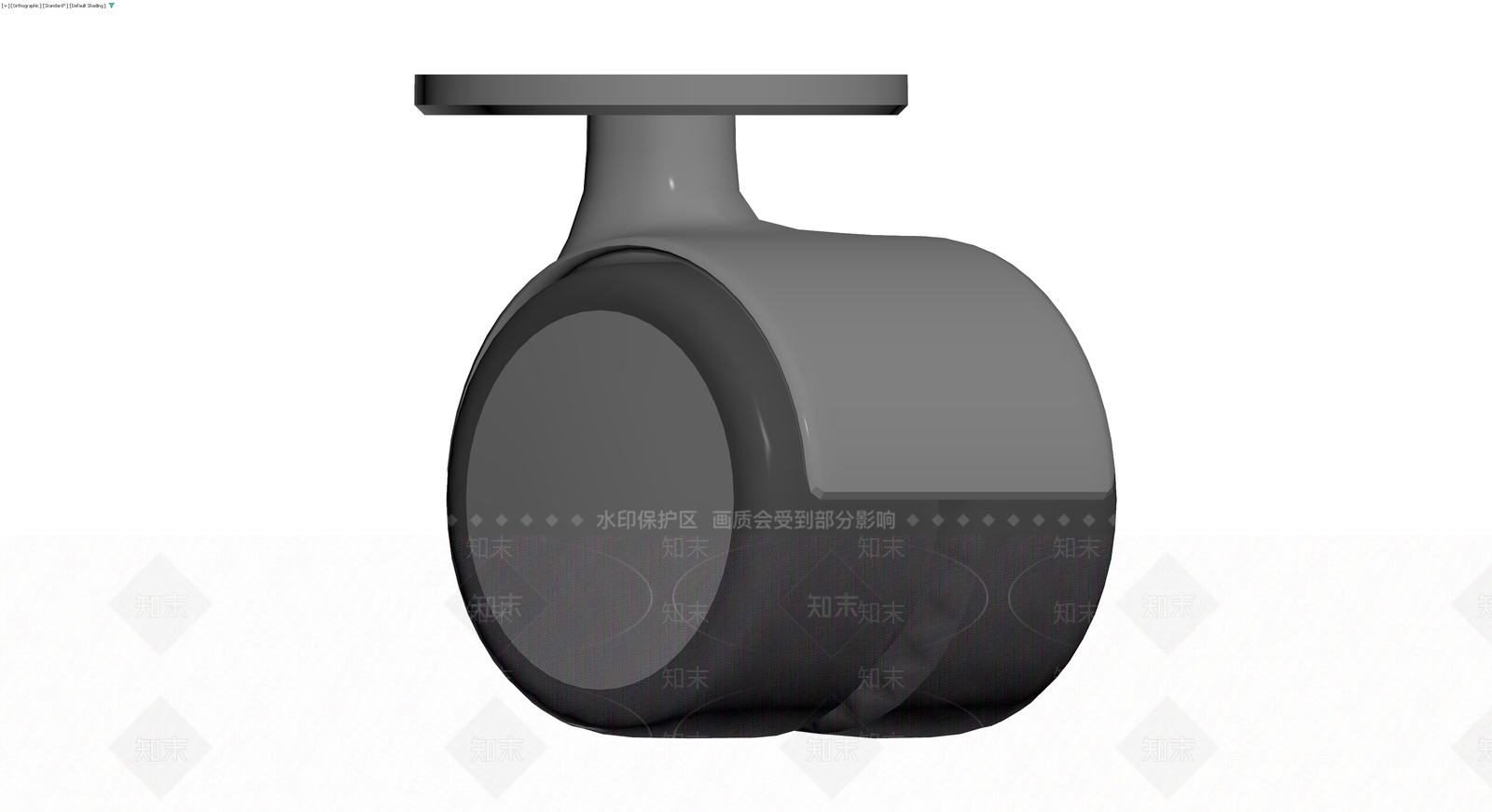 灰色球型止回阀3D模型下载【ID:1229898345】