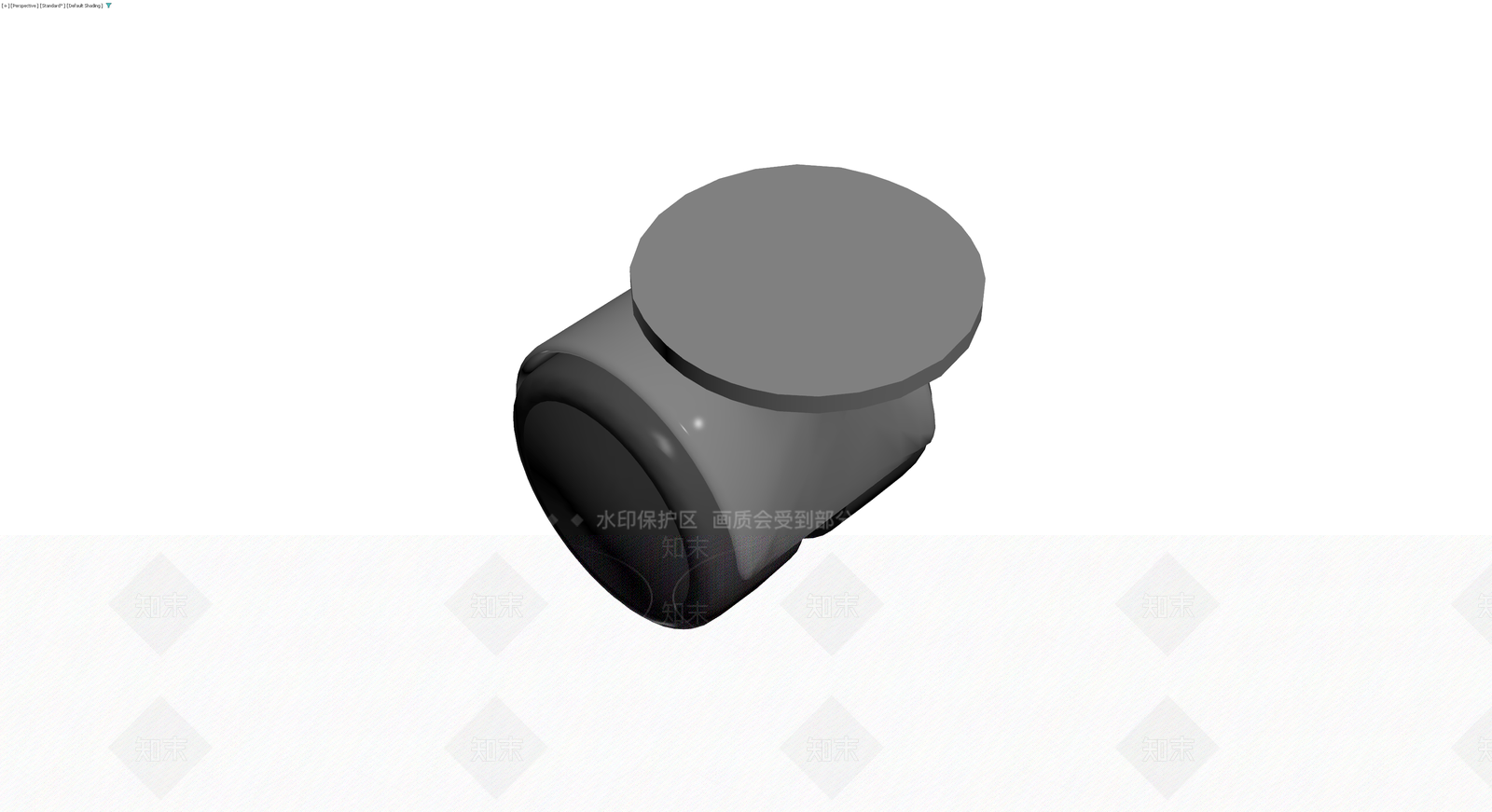 灰色球型止回阀3D模型下载【ID:1229898345】