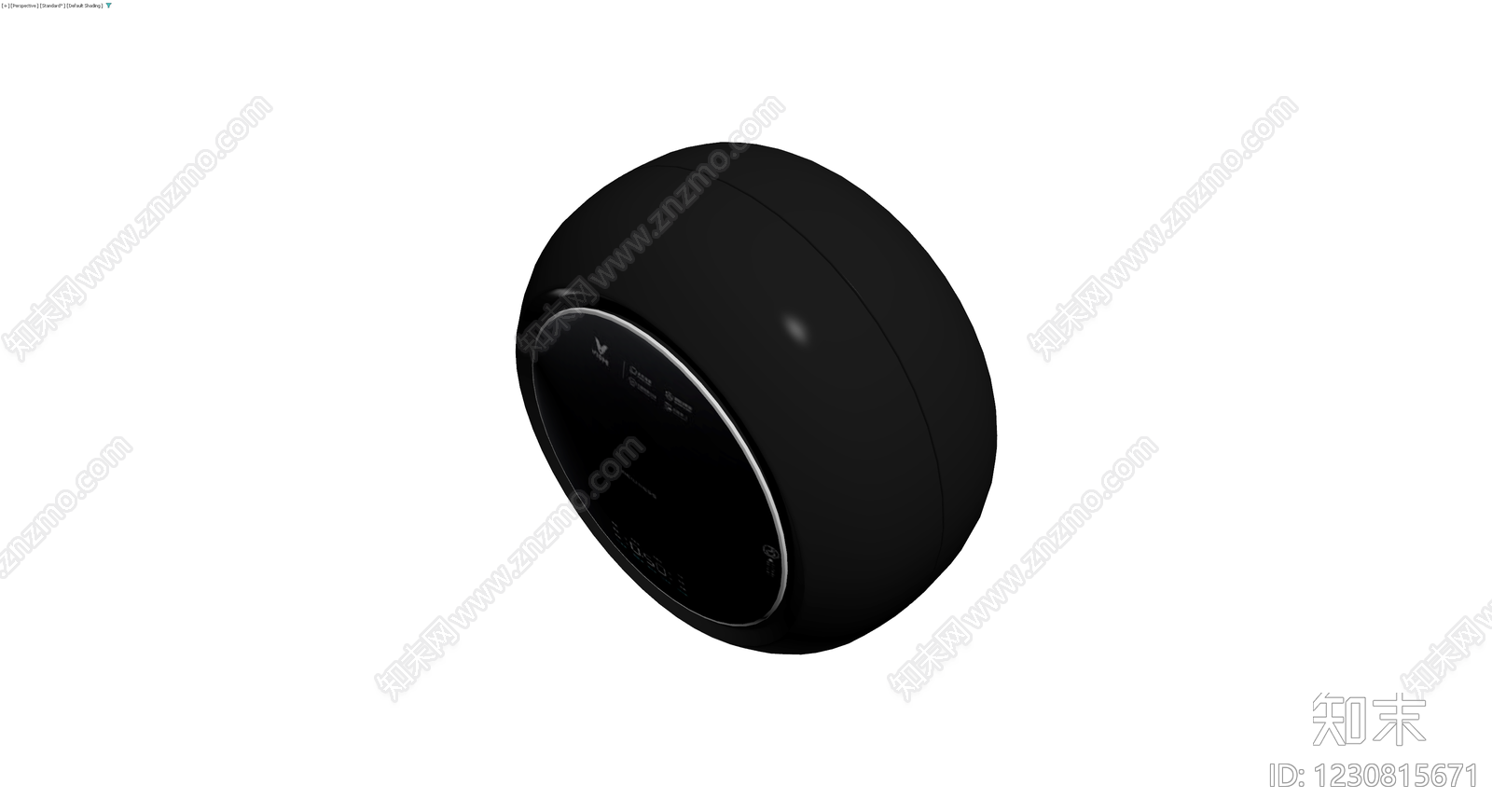 黑色圆形智能设备3D模型下载【ID:1230815671】