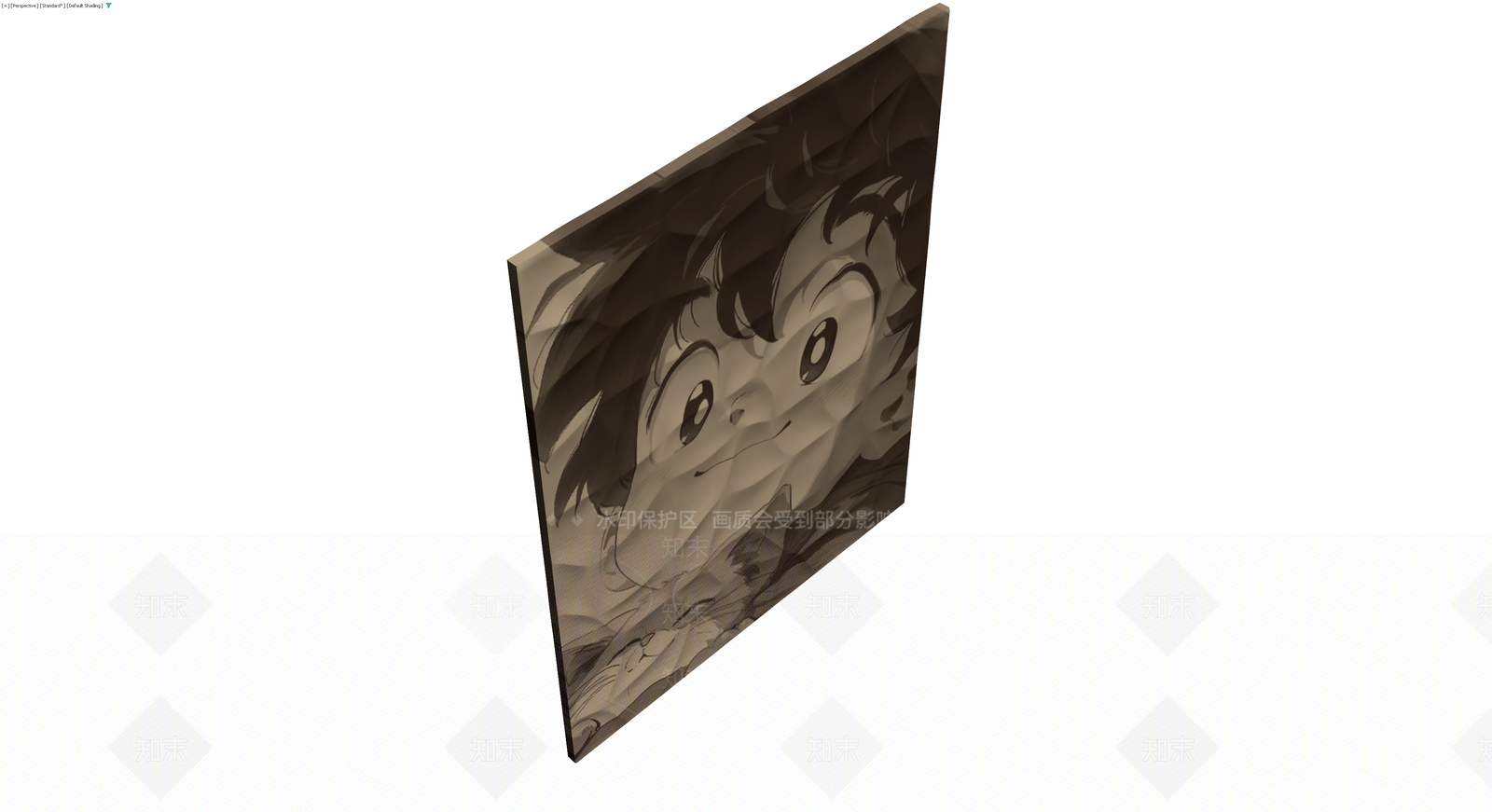 动漫插画装饰板3D模型下载【ID:1230741965】