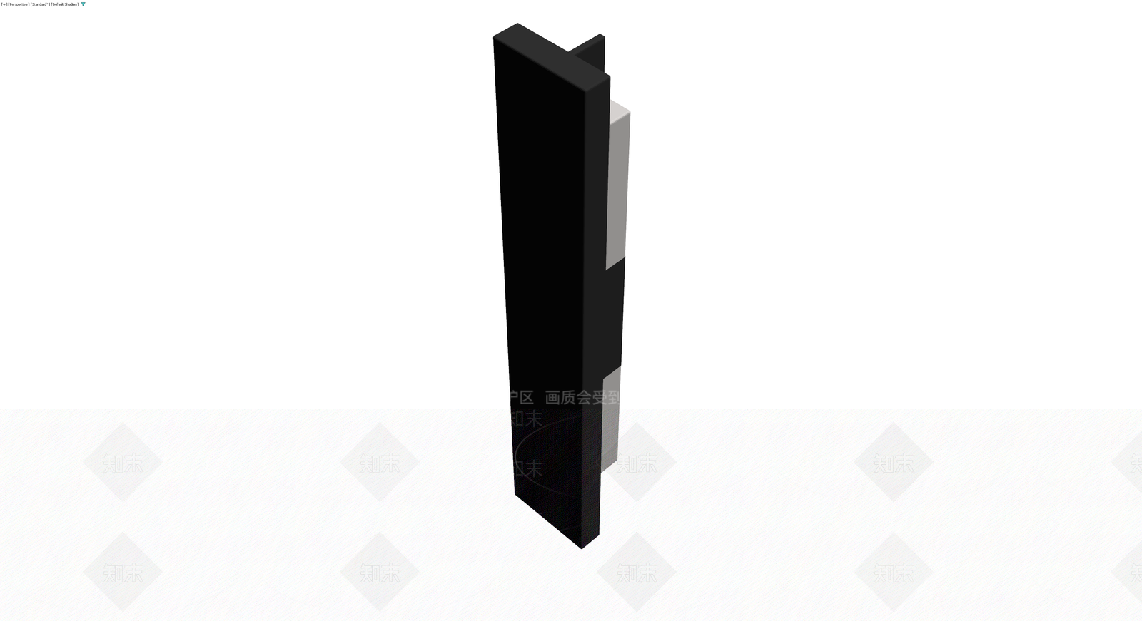 黑白条纹立式隔断3D模型下载【ID:1230393145】