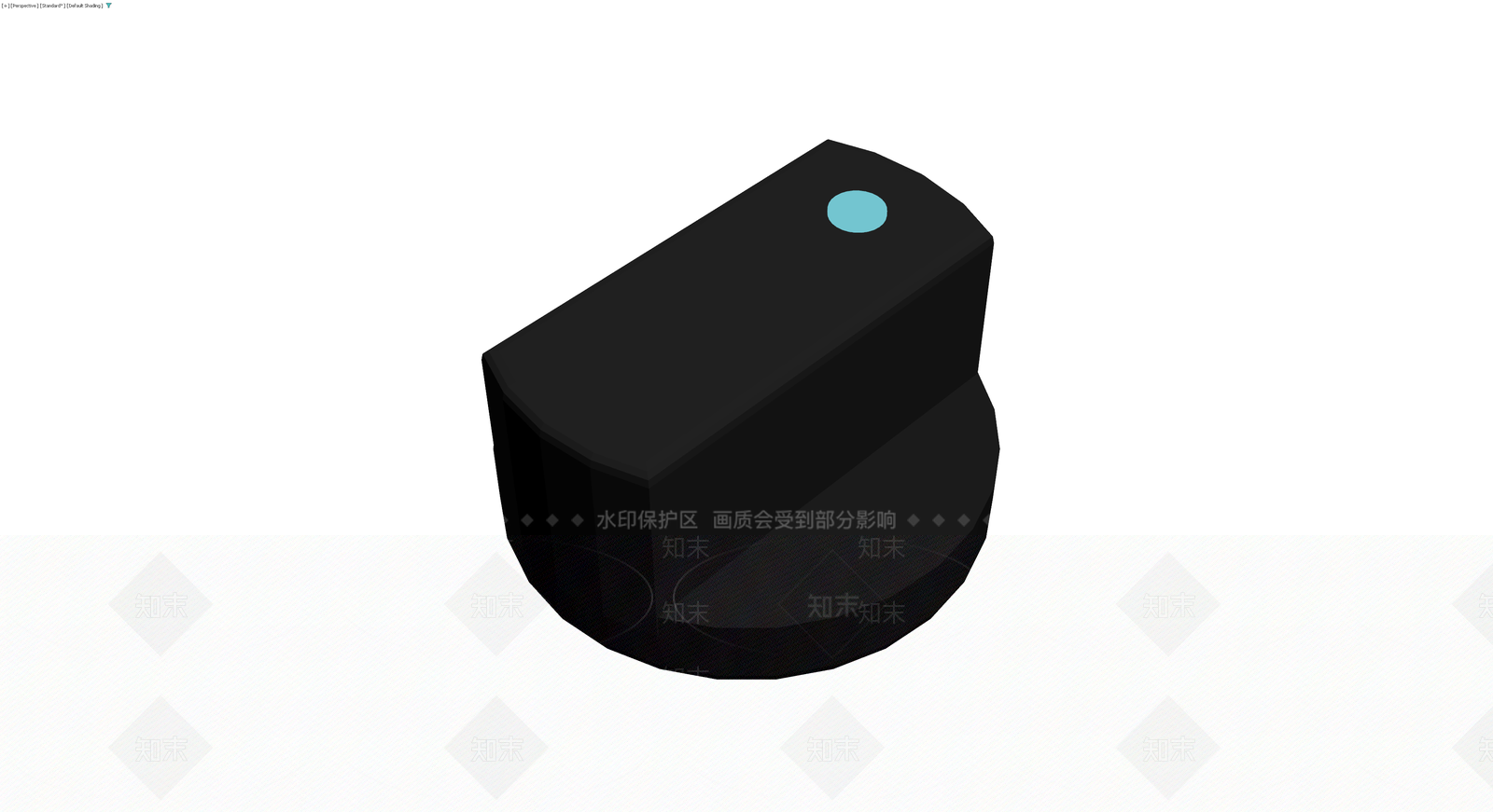 黑色圆柱形旋钮3D模型下载【ID:1229902873】
