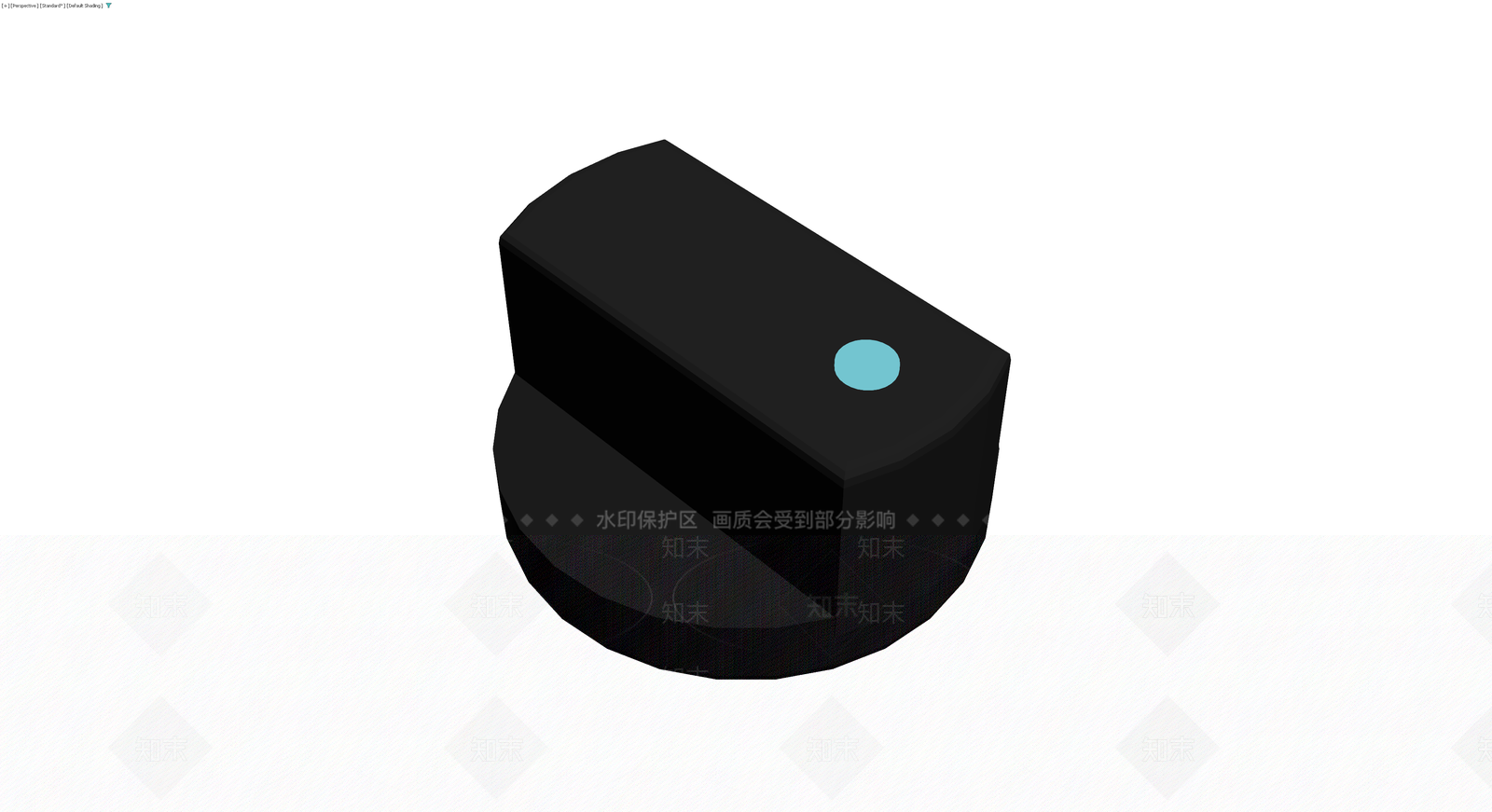 黑色圆柱形旋钮3D模型下载【ID:1229902873】