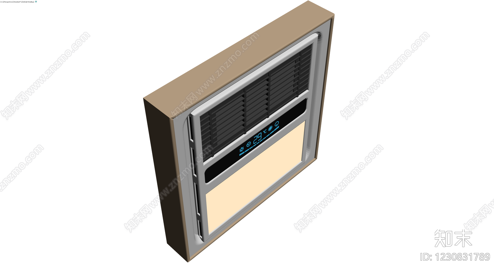 嵌入式空调室内机3D模型下载【ID:1230831789】