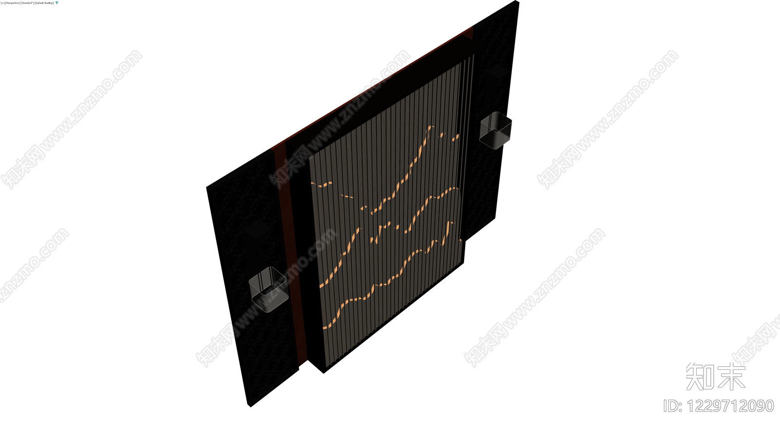 现代风格双开门组件3D模型下载【ID:1229712090】